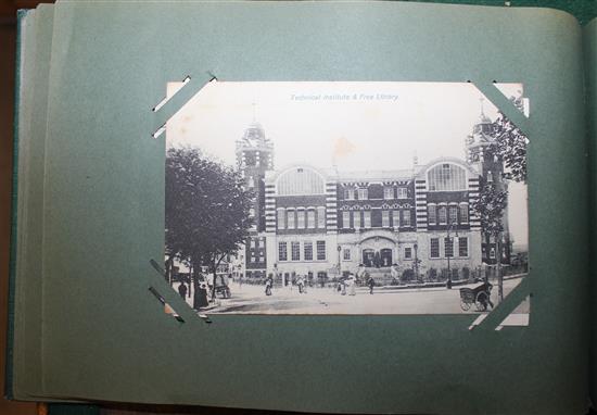 Two postcard albums, inc greetings, British & world topographical, etc (approx 200)
